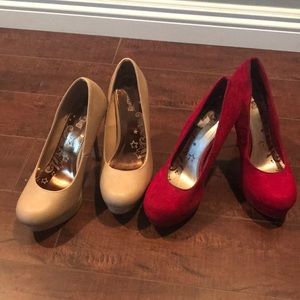 BOGO HEELS!! Buy one get the other half off!!